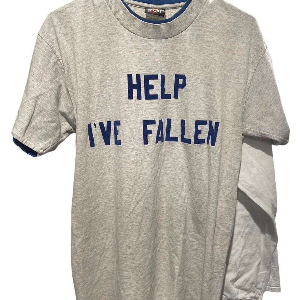 Vintage 90s Help I’ve Fallen & I Can’t Reach My Beer Shirt Adult Medium